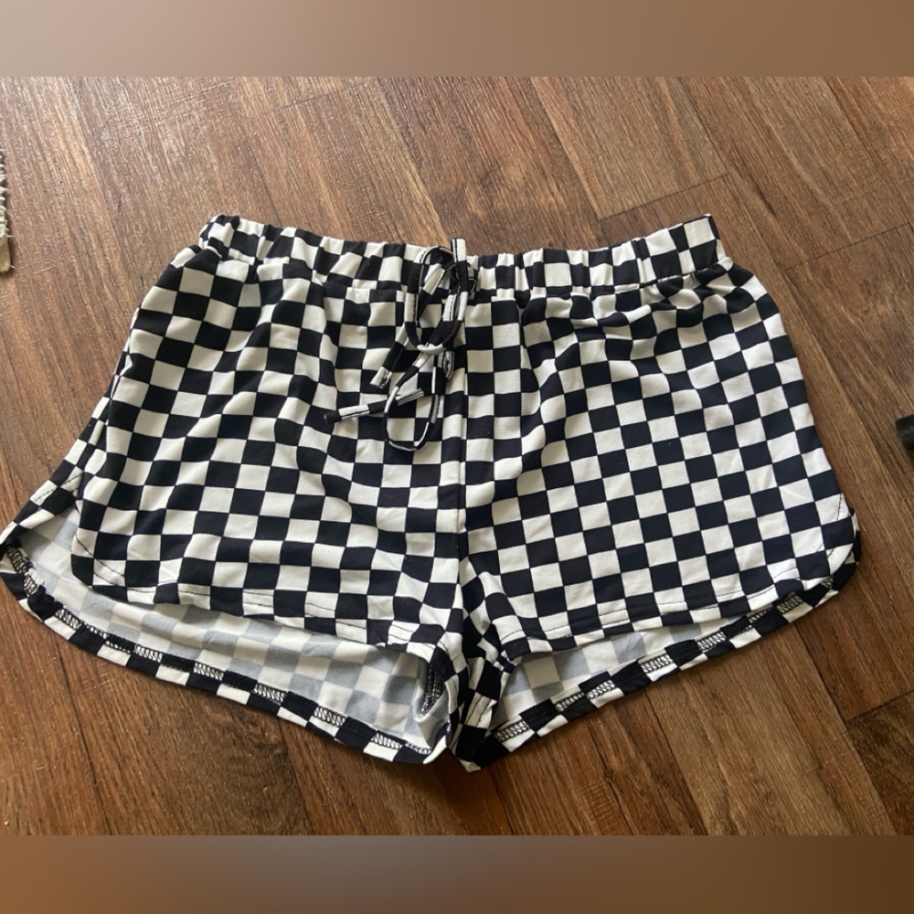SHEIN checkered shorts